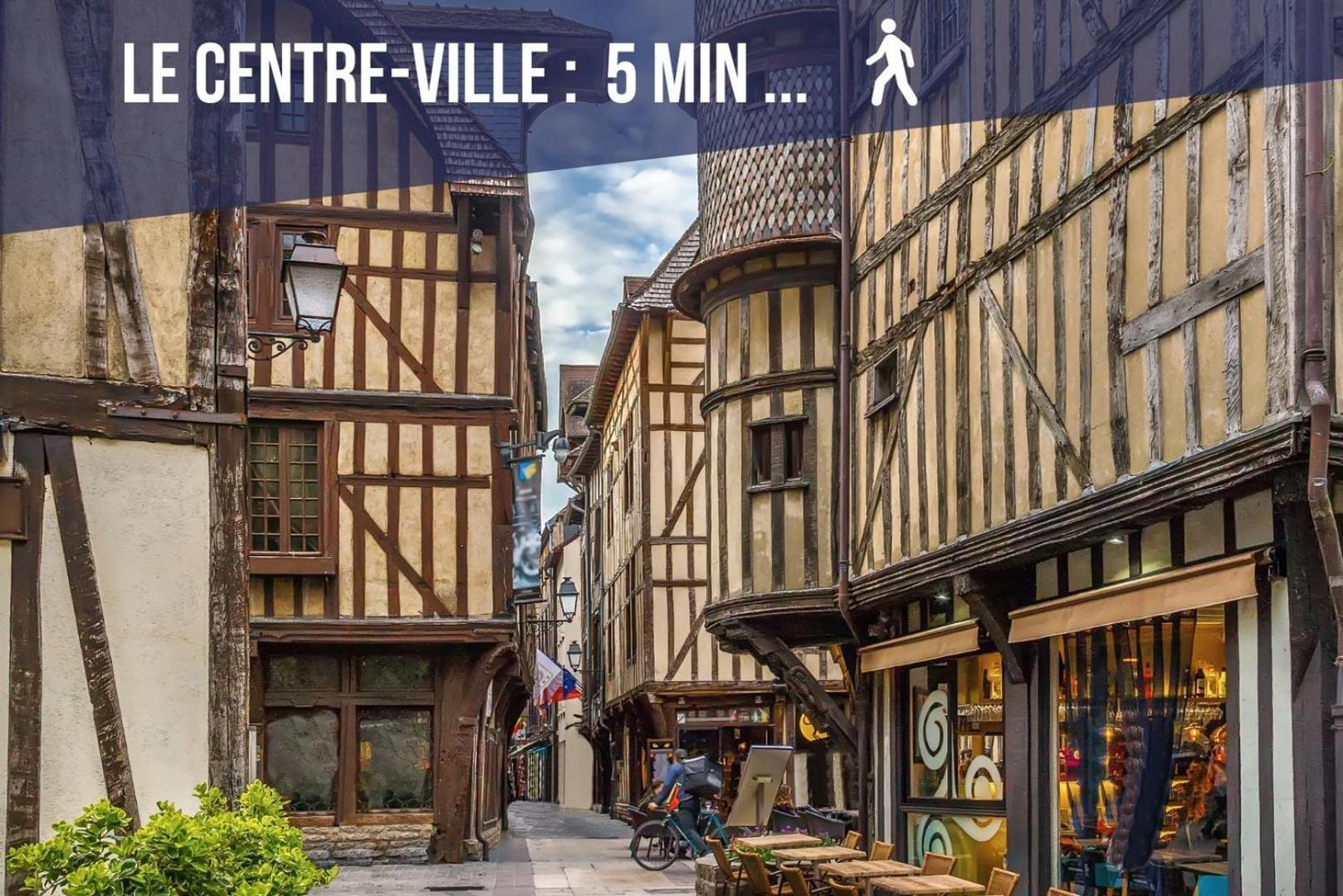 Le Travel - Appartement Equipe Proche Centre Et Yschools Troyes Exterior photo